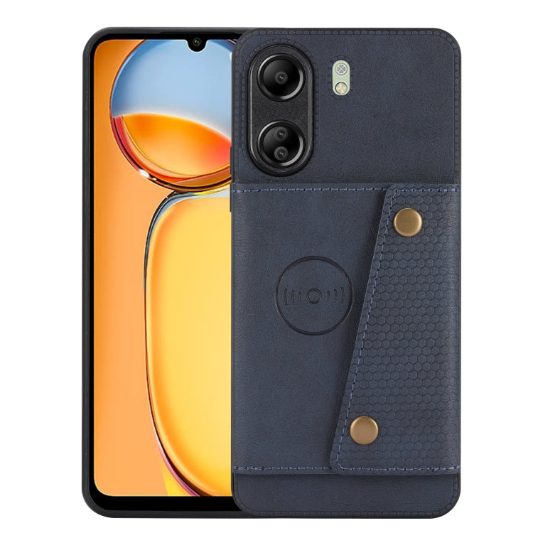 Double Buckle Card Slots Magnetic Phone Case, For Xiaomi Redmi K70 Ultra, For Xiaomi Redmi 13 4G Global, For Xiaomi Redmi Note 13 Pro 4G Global, For Xiaomi Redmi Note 13 4G Global, For Xiaomi 14 Ultra, For Xiaomi Redmi 13C 4G / Poco C65                ...
