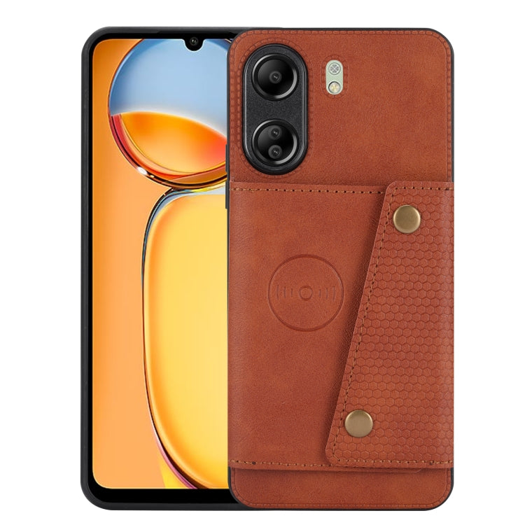 Double Buckle Card Slots Magnetic Phone Case, For Xiaomi Redmi K70 Ultra, For Xiaomi Redmi 13 4G Global, For Xiaomi Redmi Note 13 Pro 4G Global, For Xiaomi Redmi Note 13 4G Global, For Xiaomi 14 Ultra, For Xiaomi Redmi 13C 4G / Poco C65                ...