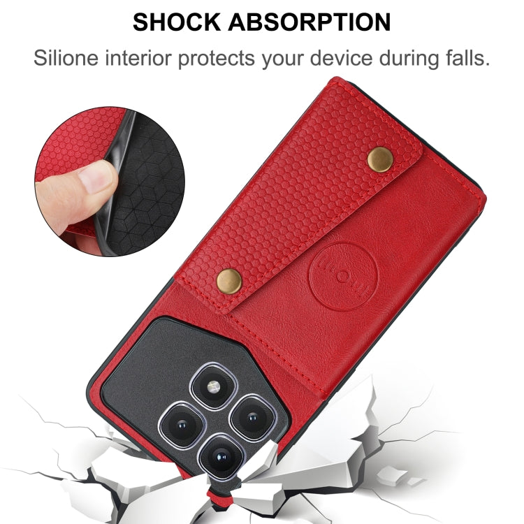 Double Buckle Card Slots Magnetic Phone Case, For Xiaomi Redmi K70 Ultra, For Xiaomi Redmi 13 4G Global, For Xiaomi Redmi Note 13 Pro 4G Global, For Xiaomi Redmi Note 13 4G Global, For Xiaomi 14 Ultra, For Xiaomi Redmi 13C 4G / Poco C65                ...