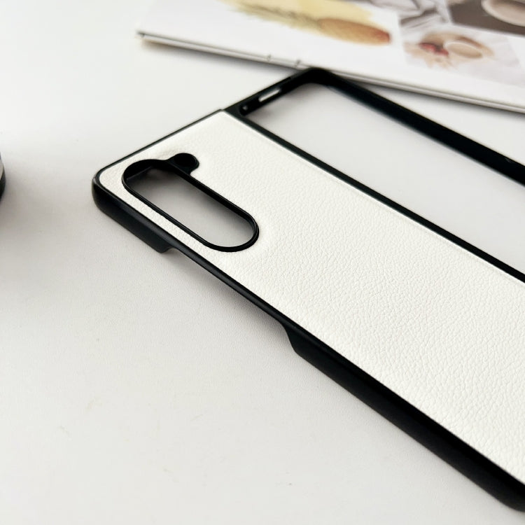 Litchi Texture PC +TPU Shockproof Phone Case, For Samsung Galaxy Z Fold5, For Samsung Galaxy Z Flip5