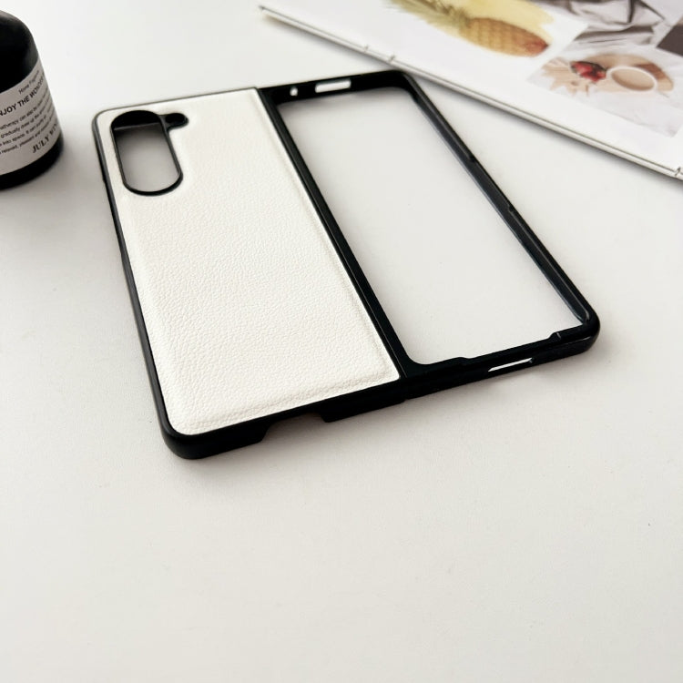 Litchi Texture PC +TPU Shockproof Phone Case, For Samsung Galaxy Z Fold5, For Samsung Galaxy Z Flip5