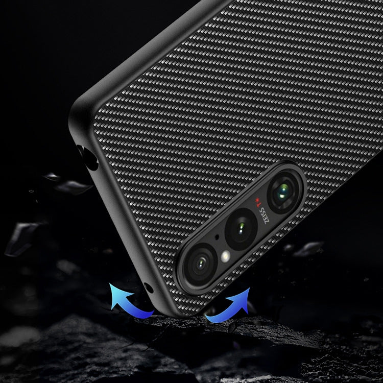 Ultra-thin Carbon Fiber Texture Printing Phone Case, For Sony Xperia 1 VIII, For Sony Xperia 10 VII, For Sony Xperia 1 VII, For Sony Xperia 10 VI, For Sony Xperia 1 VI, For Sony Xperia 1 V