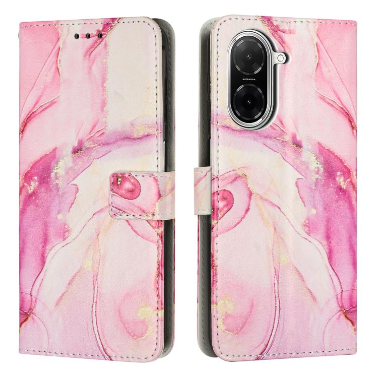 Painted Marble Pattern Leather Phone Case, For Redmi Note 15 Pro 5G Global 163.6mm, For Redmi 15C 5G / 4G EU 173mm / Poco C85 5G, For Redmi 15 5G Global / 15 4G SEA 169.5mm, For Redmi 15 5G / 4G EU 171mm, For Redmi 15C 5G / 4G Global 171mm             ...