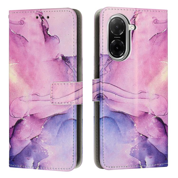 Painted Marble Pattern Leather Phone Case, For Redmi Note 15 Pro 5G Global 163.6mm, For Redmi 15C 5G / 4G EU 173mm / Poco C85 5G, For Redmi 15 5G Global / 15 4G SEA 169.5mm, For Redmi 15 5G / 4G EU 171mm, For Redmi 15C 5G / 4G Global 171mm             ...