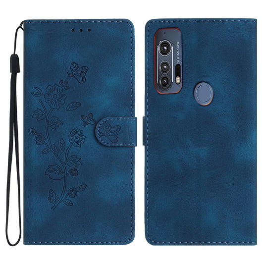 Flower Butterfly Embossing Pattern Leather Phone Case, For Motorola Edge+ 2020, For Motorola Moto E6 Play, For Motorola Moto G8 Play, For Motorola One Action, For Motorola Moto P40 Power, For Motorola Moto G7 Power