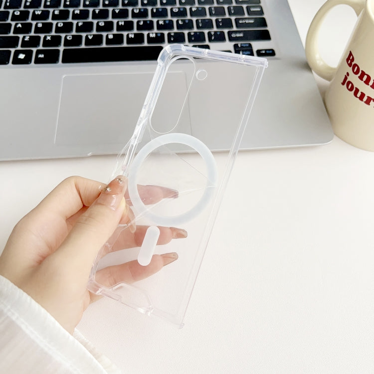 Magsafe Magnetic Transparent Shockproof Phone Case, For Samsung Galaxy Z Fold5 5G, For Samsung Galaxy Z Flip5 5G