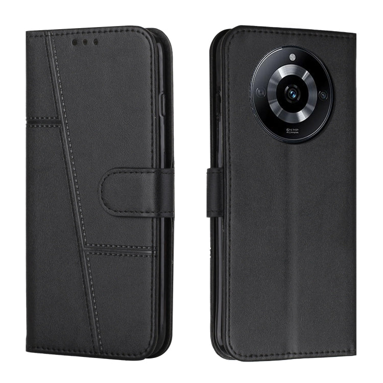 Stitching Calf Texture Buckle Leather Phone Case, For Realme 11 Pro/11 Pro+, For Realme C65 4G, For Realme 9i 5G/V20 5G/V30t/V30, For Realme C55