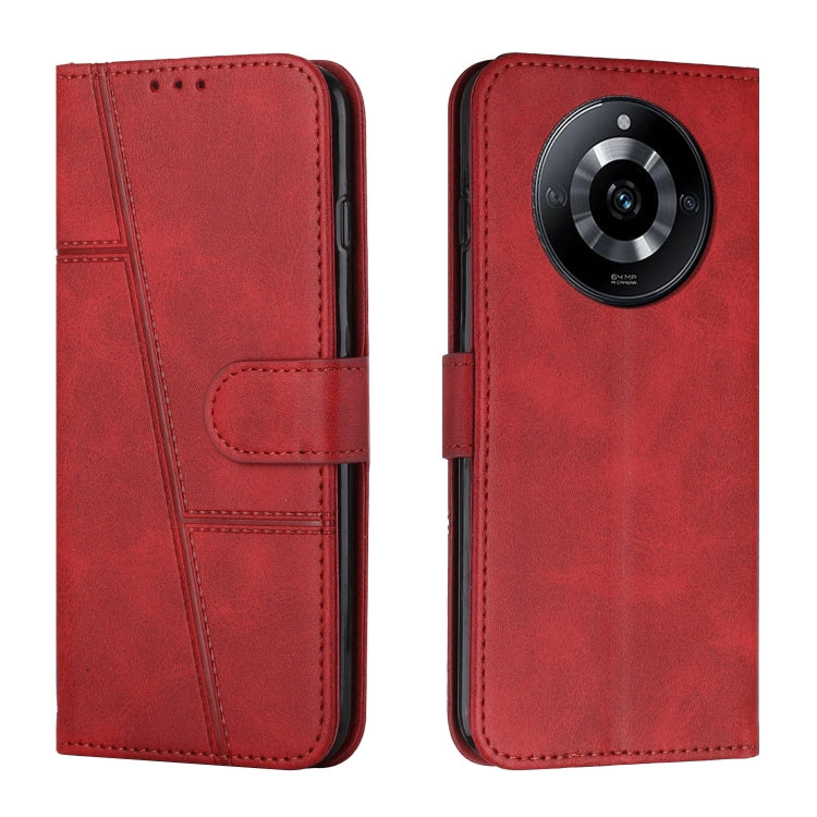 Stitching Calf Texture Buckle Leather Phone Case, For Realme 11 Pro/11 Pro+, For Realme C65 4G, For Realme 9i 5G/V20 5G/V30t/V30, For Realme C55
