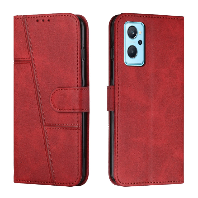 Stitching Calf Texture Buckle Leather Phone Case, For Realme 11 Pro/11 Pro+, For Realme C65 4G, For Realme 9i 5G/V20 5G/V30t/V30, For Realme C55