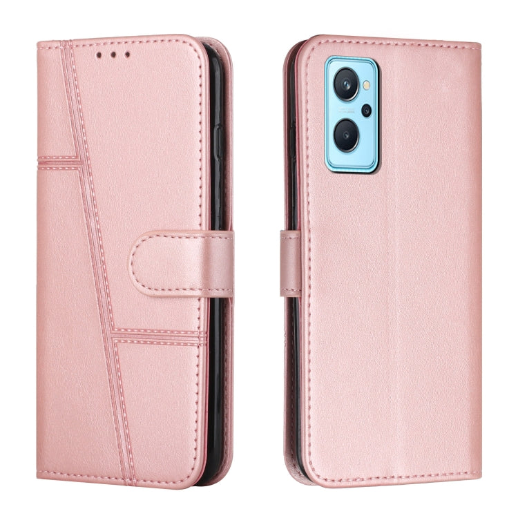 Stitching Calf Texture Buckle Leather Phone Case, For Realme C65 4G, For Realme 9i 5G/V20 5G/V30t/V30, For Realme C55