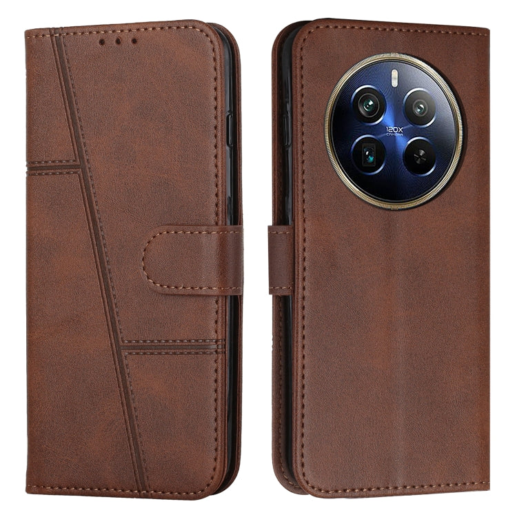 Stitching Calf Texture Buckle Leather Phone Case, For Realme 12, For Realme 12+, For Realme 12 Pro+, For Realme C67 4G Global, For Realme 11 4G, For Realme 11 5G, For Realme C53/Narzo N53, For Realme 11