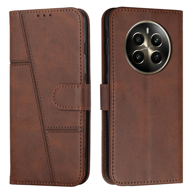 Stitching Calf Texture Buckle Leather Phone Case, For Realme 12, For Realme 12+, For Realme 12 Pro+, For Realme C67 4G Global, For Realme 11 4G, For Realme 11 5G, For Realme C53/Narzo N53, For Realme 11