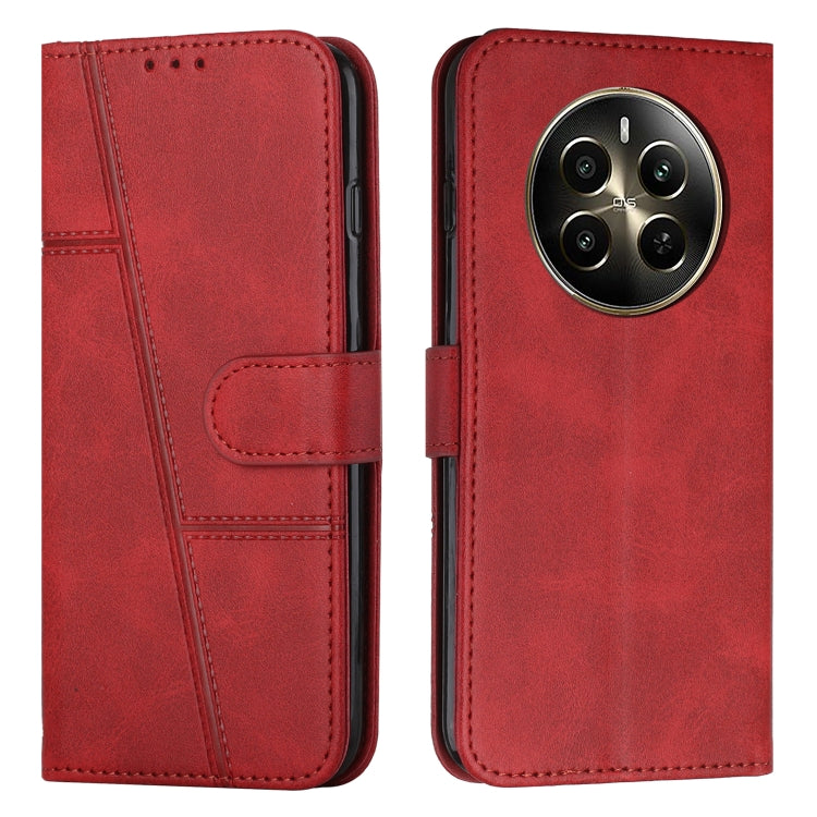 Stitching Calf Texture Buckle Leather Phone Case, For Realme 12, For Realme 12+, For Realme 12 Pro+, For Realme C67 4G Global, For Realme 11 4G, For Realme 11 5G, For Realme C53/Narzo N53, For Realme 11