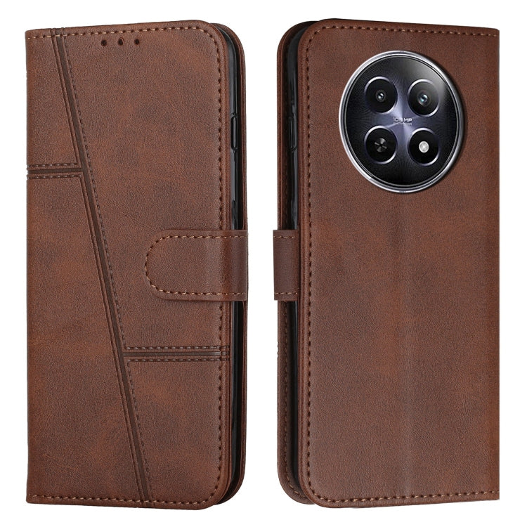 Stitching Calf Texture Buckle Leather Phone Case, For Realme 15 / 15 Pro, For Realme C71 4G, For Realme 14 / P3 5G / 14T 5G, For Realme 14 Pro+, For Realme 14 Pro, For Realme C75 / V60 Pro, For Realme C63, For Realme 12