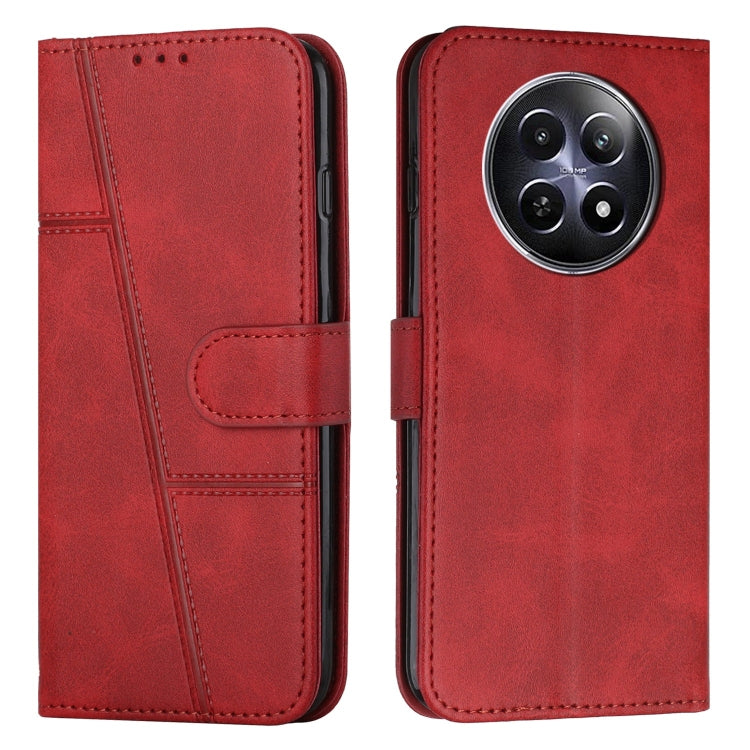 Stitching Calf Texture Buckle Leather Phone Case, For Realme 15 / 15 Pro, For Realme C71 4G, For Realme 14 / P3 5G / 14T 5G, For Realme 14 Pro+, For Realme 14 Pro, For Realme C75 / V60 Pro, For Realme C63, For Realme 12