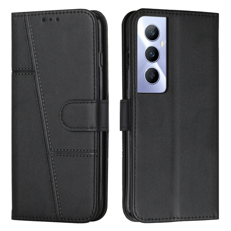 Stitching Calf Texture Buckle Leather Phone Case, For Realme 11 Pro/11 Pro+, For Realme C65 4G, For Realme 9i 5G/V20 5G/V30t/V30, For Realme C55
