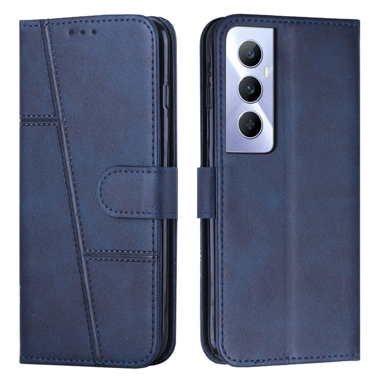 Stitching Calf Texture Buckle Leather Phone Case, For Realme 11 Pro/11 Pro+, For Realme C65 4G, For Realme 9i 5G/V20 5G/V30t/V30, For Realme C55