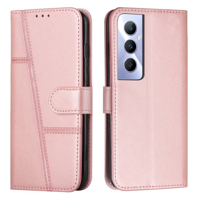 Stitching Calf Texture Buckle Leather Phone Case, For Realme 11 Pro/11 Pro+, For Realme C65 4G, For Realme 9i 5G/V20 5G/V30t/V30, For Realme C55