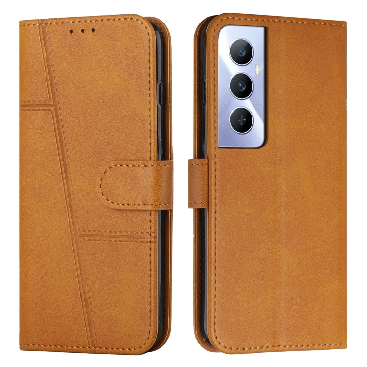 Stitching Calf Texture Buckle Leather Phone Case, For Realme 11 Pro/11 Pro+, For Realme C65 4G, For Realme 9i 5G/V20 5G/V30t/V30, For Realme C55