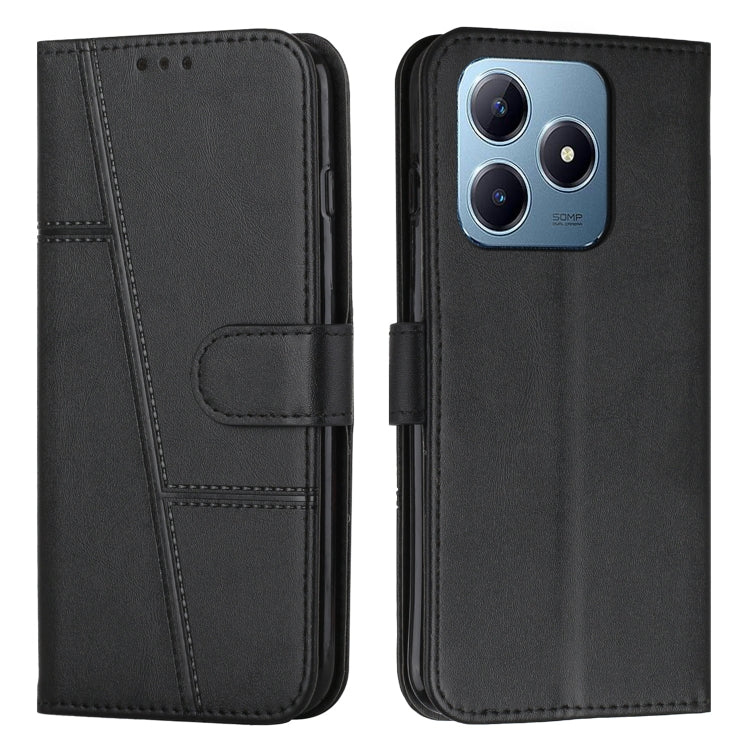 Stitching Calf Texture Buckle Leather Phone Case, For Realme 15 / 15 Pro, For Realme C71 4G, For Realme 14 / P3 5G / 14T 5G, For Realme 14 Pro+, For Realme 14 Pro, For Realme C75 / V60 Pro, For Realme C63, For Realme 12