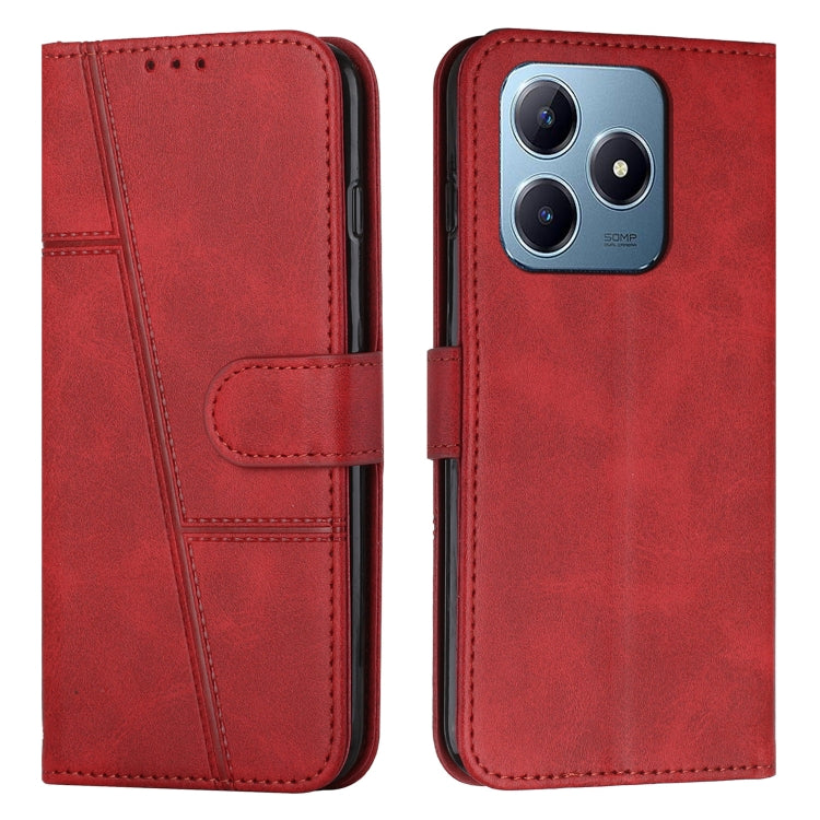 Stitching Calf Texture Buckle Leather Phone Case, For Realme 15 / 15 Pro, For Realme C71 4G, For Realme 14 / P3 5G / 14T 5G, For Realme 14 Pro+, For Realme 14 Pro, For Realme C75 / V60 Pro, For Realme C63, For Realme 12