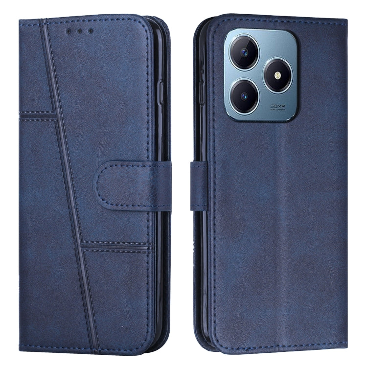 Stitching Calf Texture Buckle Leather Phone Case, For Realme 15 / 15 Pro, For Realme C71 4G, For Realme 14 / P3 5G / 14T 5G, For Realme 14 Pro+, For Realme 14 Pro, For Realme C75 / V60 Pro, For Realme C63, For Realme 12
