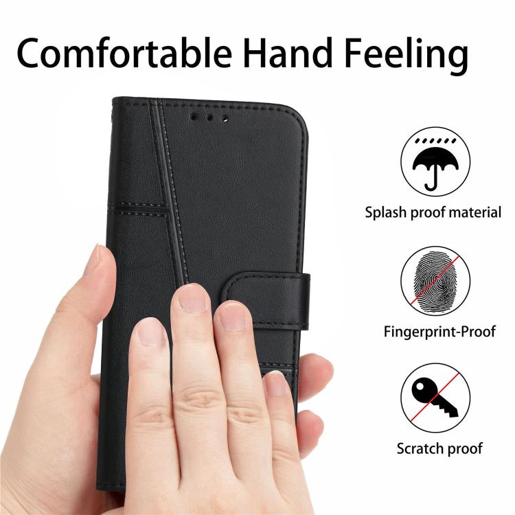 Stitching Calf Texture Buckle Leather Phone Case, For Realme 15 / 15 Pro, For Realme C71 4G, For Realme 14 / P3 5G / 14T 5G, For Realme 14 Pro+, For Realme 14 Pro, For Realme C75 / V60 Pro, For Realme C63, For Realme 12