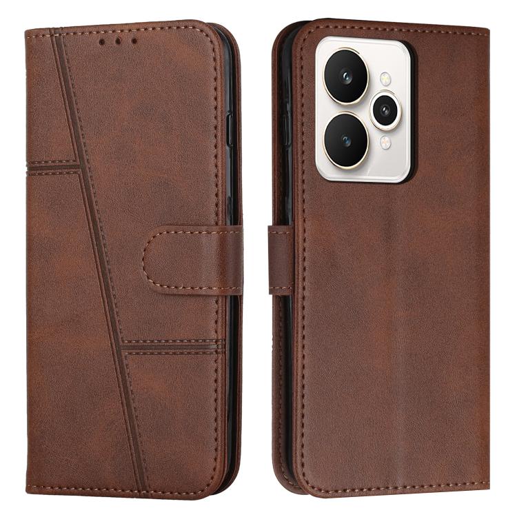 Stitching Calf Texture Buckle Leather Phone Case, For Realme P4 Power 5G, For Realme 16 5G, For Realme 16 Pro+ 5G, For Realme 16 Pro 5G, For Realme C85 5G / 15x 5G India, For Realme C85 Pro 4G, For Realme 15T 5G, For Realme Narzo 80 Lite 4G