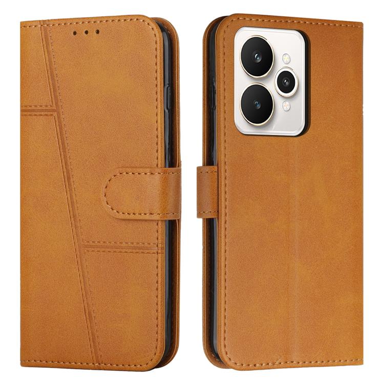 Stitching Calf Texture Buckle Leather Phone Case, For Realme Narzo 80 Lite 4G, For Realme 15 / 15 Pro, For Realme C71 4G, For Realme 14 / P3 5G / 14T 5G, For Realme 14 Pro+, For Realme 14 Pro, For Realme C75 / V60 Pro, For Realme C63
