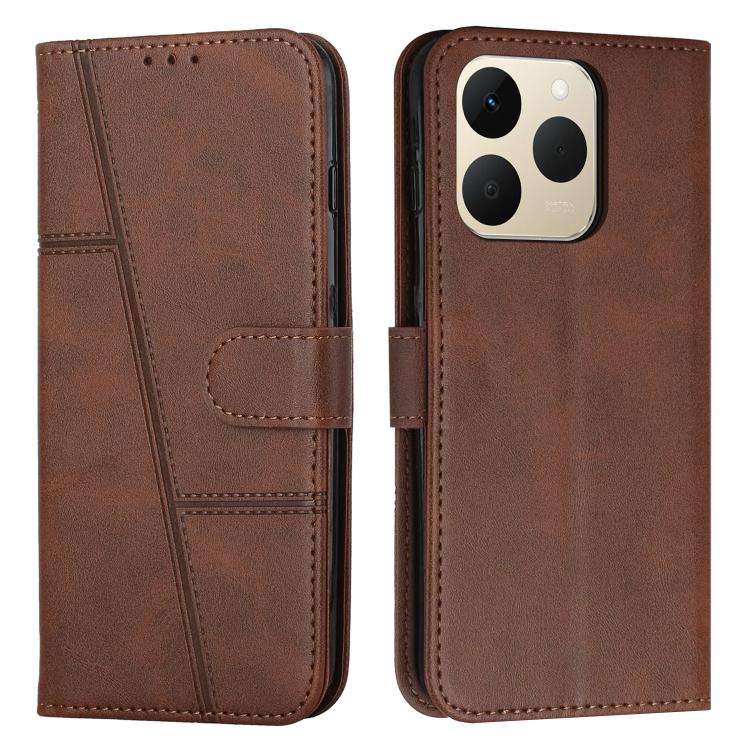 Stitching Calf Texture Buckle Leather Phone Case, For Realme P4 Power 5G, For Realme 16 5G, For Realme 16 Pro+ 5G, For Realme 16 Pro 5G, For Realme C85 5G / 15x 5G India, For Realme C85 Pro 4G, For Realme 15T 5G, For Realme Narzo 80 Lite 4G