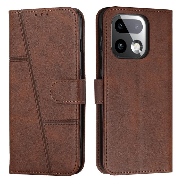 Stitching Calf Texture Buckle Leather Phone Case, For Realme P4 Power 5G, For Realme 16 5G, For Realme 16 Pro+ 5G, For Realme 16 Pro 5G, For Realme C85 5G / 15x 5G India, For Realme C85 Pro 4G, For Realme 15T 5G, For Realme Narzo 80 Lite 4G