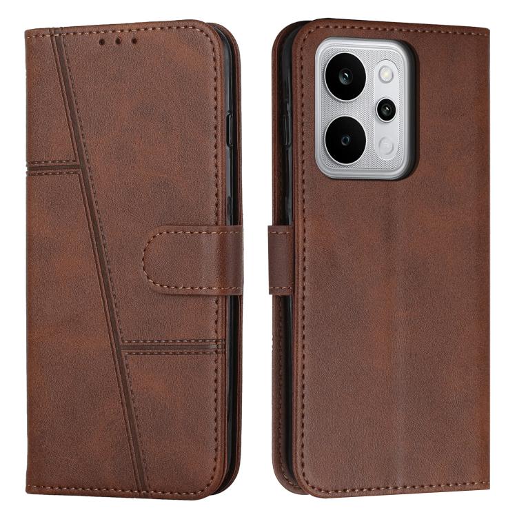 Stitching Calf Texture Buckle Leather Phone Case, For Realme 16T 5G, For Realme P4 Power 5G, For Realme 16 5G, For Realme 16 Pro+ 5G, For Realme 16 Pro 5G, For Realme C85 5G / 15x 5G India, For Realme C85 Pro 4G, For Realme 15T 5G