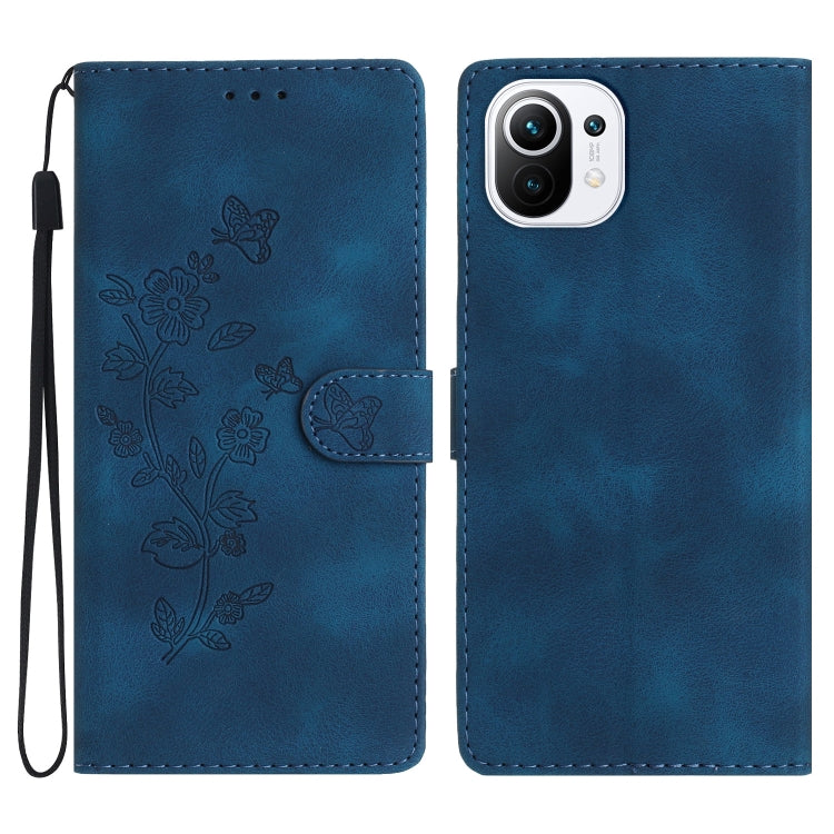 Flower Butterfly Embossing Pattern Leather Phone Case, For Xiaomi Redmi 10, For Xiaomi Mi 11 Lite, For Xiaomi Mi 11 Ultra, For Xiaomi Mi 11 Pro, For Xiaomi Redmi Note 10 5G, For Xiaomi Redmi Note 10 4G / Note 10S, For Xiaomi Redmi Note 10 Pro / 10 Pro ...