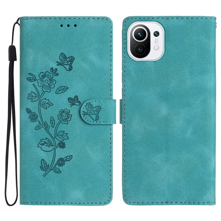 Flower Butterfly Embossing Pattern Leather Phone Case, For Xiaomi Redmi 10, For Xiaomi Mi 11 Lite, For Xiaomi Mi 11 Ultra, For Xiaomi Mi 11 Pro, For Xiaomi Redmi Note 10 5G, For Xiaomi Redmi Note 10 4G / Note 10S, For Xiaomi Redmi Note 10 Pro / 10 Pro ...