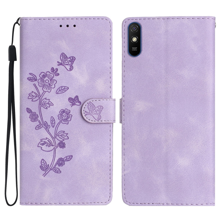Flower Butterfly Embossing Pattern Leather Phone Case, For Xiaomi Redmi Note 9 5G / Note 9T, For Xiaomi Mi 10T Lite 5G, For Xiaomi Mi 10T 5G / 10T Pro 5G, For Xiaomi Redmi 9A, For Xiaomi Redmi 9, For Xiaomi Redmi 9C, For Xiaomi Redmi Note 8T
