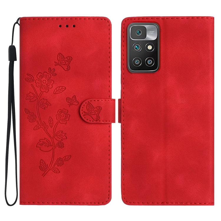 Flower Butterfly Embossing Pattern Leather Phone Case, For Xiaomi Redmi 10, For Xiaomi Mi 11 Lite, For Xiaomi Mi 11 Ultra, For Xiaomi Mi 11 Pro, For Xiaomi Redmi Note 10 5G, For Xiaomi Redmi Note 10 4G / Note 10S, For Xiaomi Redmi Note 10 Pro / 10 Pro ...