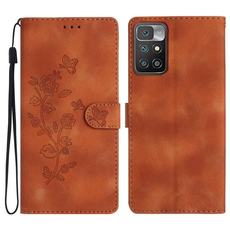 Flower Butterfly Embossing Pattern Leather Phone Case, For Xiaomi Redmi 10, For Xiaomi Mi 11 Lite, For Xiaomi Mi 11 Ultra, For Xiaomi Mi 11 Pro, For Xiaomi Redmi Note 10 5G, For Xiaomi Redmi 9A, For Xiaomi Redmi 9, For Xiaomi Redmi 9C