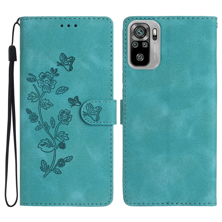 Flower Butterfly Embossing Pattern Leather Phone Case, For Xiaomi Redmi 10, For Xiaomi Mi 11 Lite, For Xiaomi Mi 11 Ultra, For Xiaomi Mi 11 Pro, For Xiaomi Redmi Note 10 5G, For Xiaomi Redmi Note 10 4G / Note 10S, For Xiaomi Redmi Note 10 Pro / 10 Pro ...