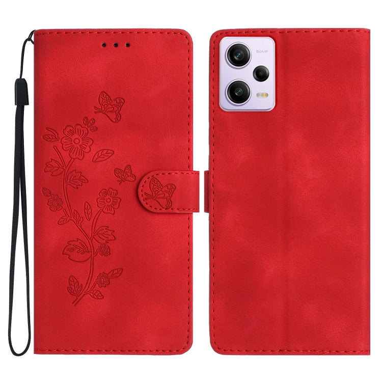 Flower Butterfly Embossing Pattern Leather Phone Case, For Xiaomi Redmi 13C 4G, For Xiaomi Redmi Note 12S, For Xiaomi Redmi Note 12 Pro 5G, For Xiaomi 13T, For Xiaomi Redmi Note 12 5G, For Xiaomi 13 Pro, For Xiaomi 13, For Xiaomi 12T / 12T Pro