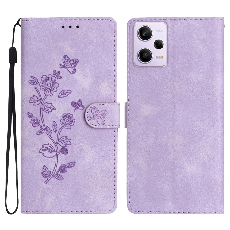 Flower Butterfly Embossing Pattern Leather Phone Case, For Xiaomi Redmi 13C 4G, For Xiaomi Redmi Note 12S, For Xiaomi Redmi Note 12 Pro 5G, For Xiaomi 13T, For Xiaomi Redmi Note 12 5G, For Xiaomi 13 Pro, For Xiaomi 13, For Xiaomi 12T / 12T Pro