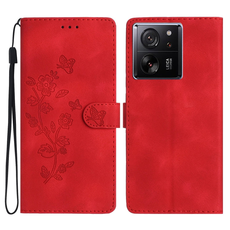 Flower Butterfly Embossing Pattern Leather Phone Case, For Xiaomi Redmi Note 12S, For Xiaomi Redmi 13C 4G, For Xiaomi 13T, For Xiaomi Redmi Note 12 Pro 5G, For Xiaomi Redmi Note 12 5G, For Xiaomi 13 Pro, For Xiaomi 13, For Xiaomi 12T / 12T Pro