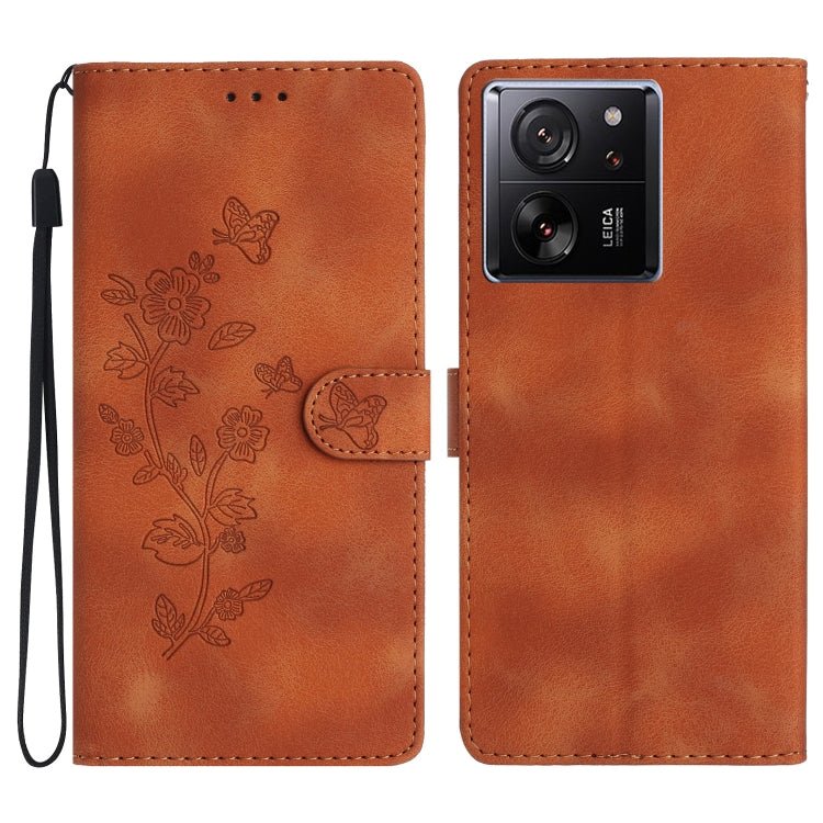Flower Butterfly Embossing Pattern Leather Phone Case, For Xiaomi Redmi Note 12S, For Xiaomi Redmi 13C 4G, For Xiaomi 13T, For Xiaomi Redmi Note 12 Pro 5G, For Xiaomi Redmi Note 12 5G, For Xiaomi 13 Pro, For Xiaomi 13, For Xiaomi 12T / 12T Pro