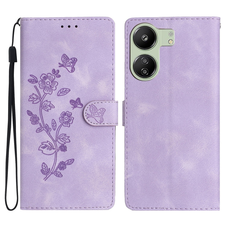 Flower Butterfly Embossing Pattern Leather Phone Case, For Xiaomi Redmi 13C 4G, For Xiaomi Redmi Note 12S, For Xiaomi Redmi Note 12 Pro 5G, For Xiaomi 13T, For Xiaomi Redmi Note 12 5G, For Xiaomi 13 Pro, For Xiaomi 13, For Xiaomi 12T / 12T Pro