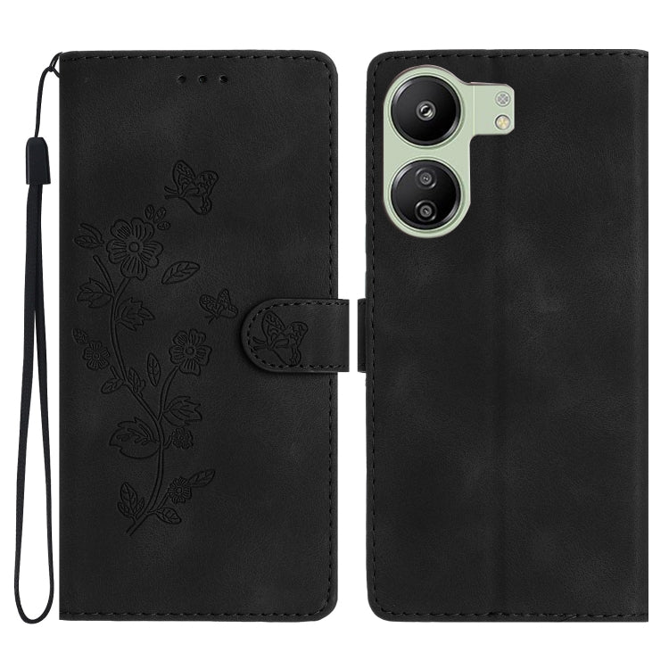 Flower Butterfly Embossing Pattern Leather Phone Case, For Xiaomi Redmi 13C 4G, For Xiaomi Redmi Note 12S, For Xiaomi Redmi Note 12 Pro 5G, For Xiaomi 13T, For Xiaomi Redmi Note 12 5G, For Xiaomi 13 Pro, For Xiaomi 13, For Xiaomi 12T / 12T Pro