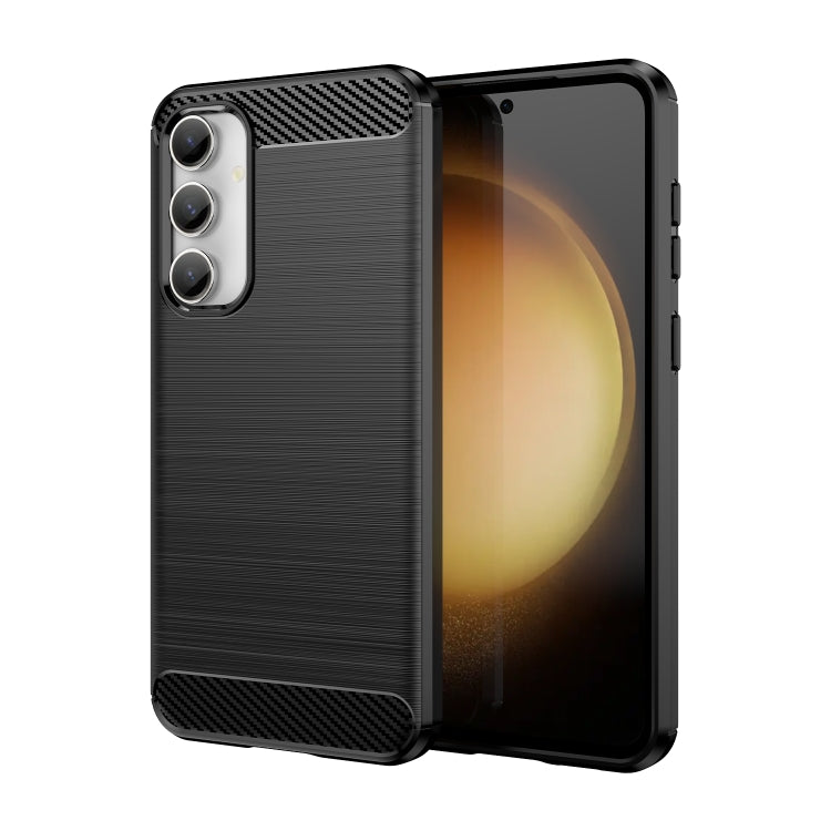 Brushed Texture Carbon Fiber TPU Phone Case, For Samsung Galaxy F54 5G, For Samsung Galaxy A05, For Samsung Galaxy A25 5G, For Samsung Galaxy S23 FE