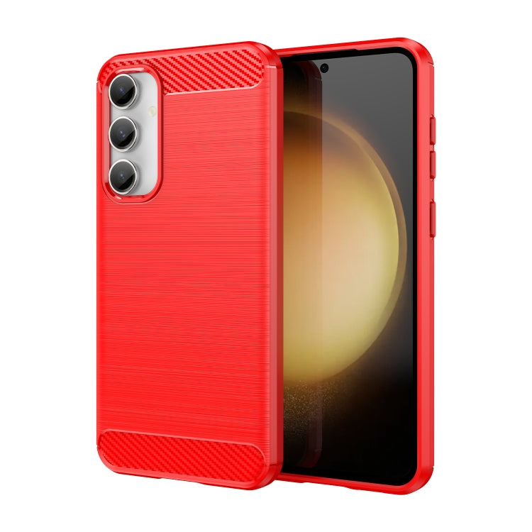 Brushed Texture Carbon Fiber TPU Phone Case, For Samsung Galaxy F54 5G, For Samsung Galaxy A05, For Samsung Galaxy A25 5G, For Samsung Galaxy S23 FE