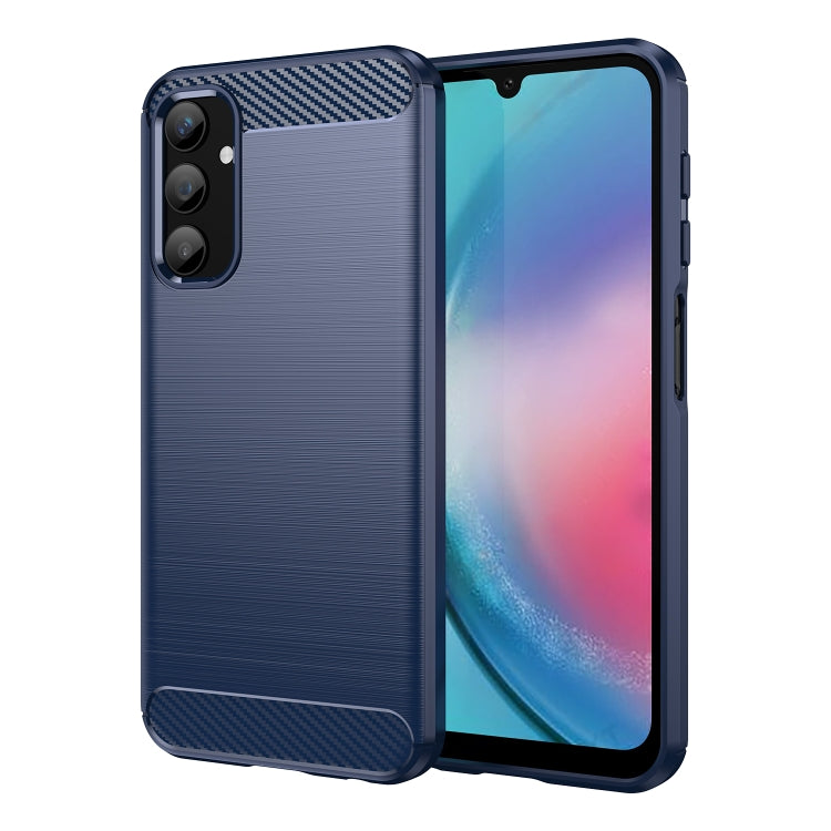 Brushed Texture Carbon Fiber TPU Phone Case, For Samsung Galaxy F54 5G, For Samsung Galaxy A05, For Samsung Galaxy A25 5G, For Samsung Galaxy S23 FE