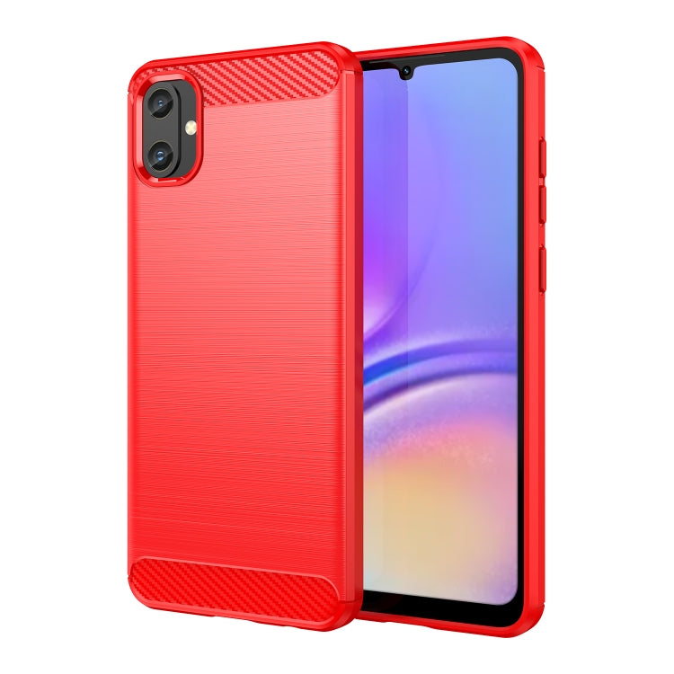 Brushed Texture Carbon Fiber TPU Phone Case, For Samsung Galaxy F54 5G, For Samsung Galaxy A05, For Samsung Galaxy A25 5G, For Samsung Galaxy S23 FE
