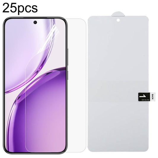 25pcs Full Screen Protector Explosion-proof Hydrogel Film, For Honor X70 Pro Max 5G, For Honor X80 Pro Max 5G, For Honor Play 70m Plus, For Honor 600 Smart 5G, For Honor Play 80 Pro / Play 80 5G, For Honor Win Turbo 5G, For Honor 500 Smart 5G