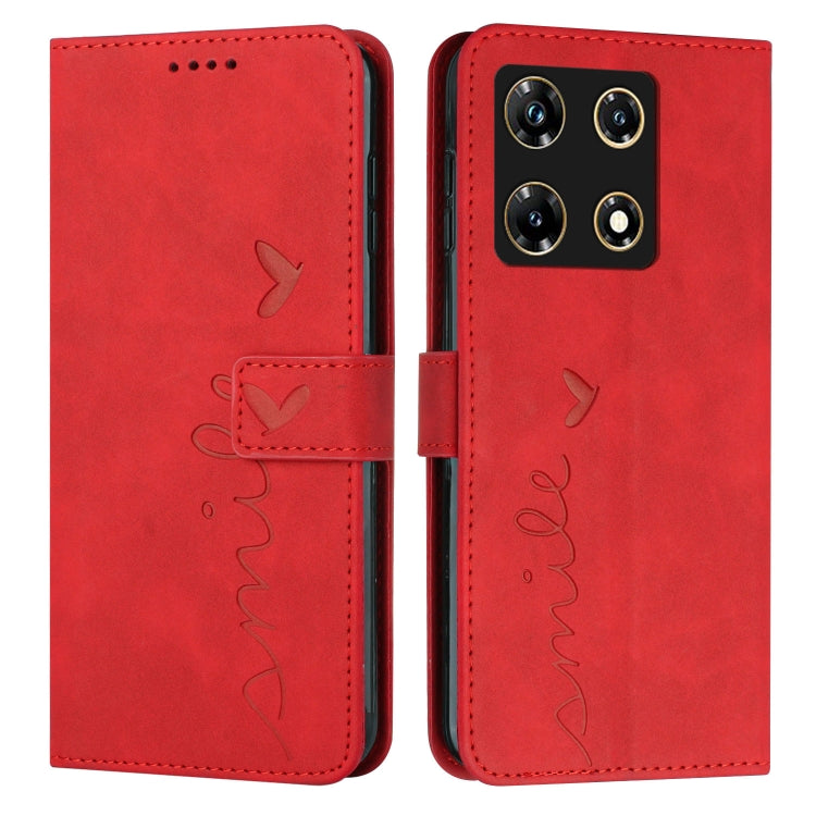 Skin Feel Heart Pattern Leather Phone Case, For Infinix Hot 30 Play NFC, For Infinix Note 30/Note 30 5G, For Infinix Note 30i, For Infinix Note 30 Pro, For Infinix Hot 30, For Infinix Note 30 VIP